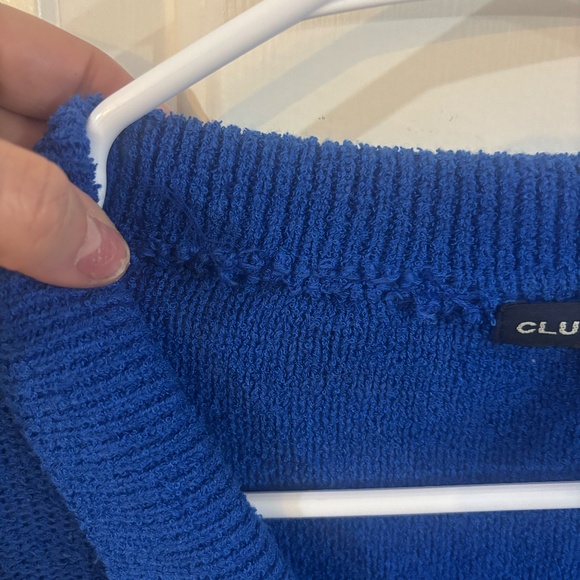 Vintage Club Moanco cobalt blue cardigan 90s y2k "baby" style * read description - Picture 4 of 6